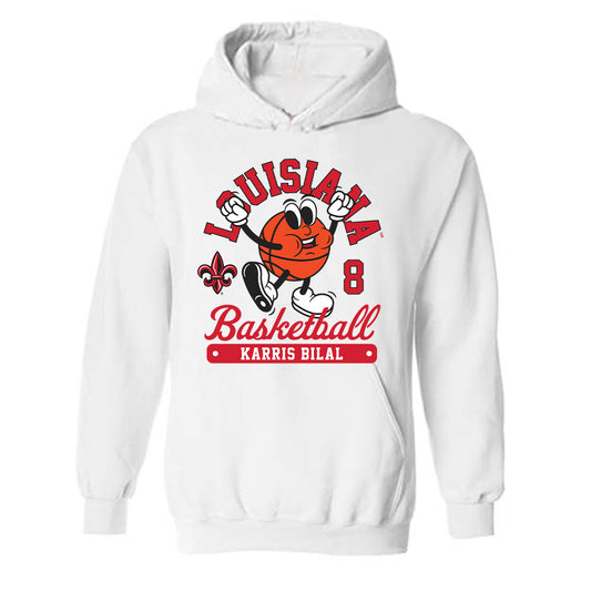 Louisiana - NCAA Men's Basketball : Karris Bilal - Fashion Shersey Hooded Sweatshirt-0