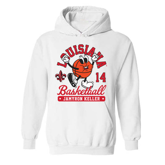 Louisiana - NCAA Men's Basketball : Jamyron Keller - Fashion Shersey Hooded Sweatshirt-0