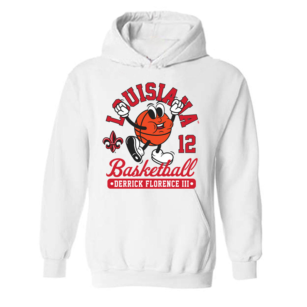 Louisiana - NCAA Men's Basketball : Derrick Florence III - Fashion Shersey Hooded Sweatshirt-0