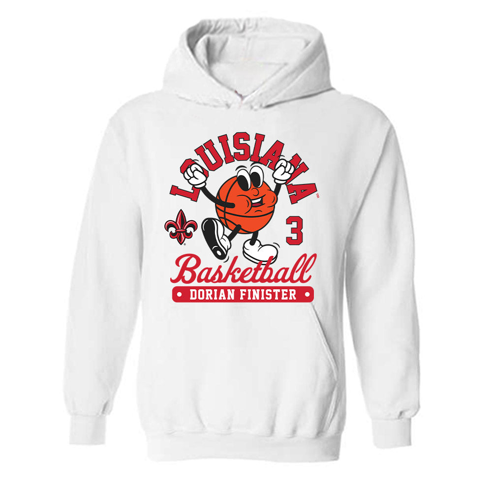 Louisiana - NCAA Men's Basketball : Dorian Finister - Fashion Shersey Hooded Sweatshirt-0