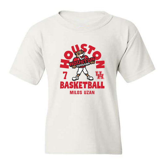 Houston - NCAA Men's Basketball : Milos Uzan - Fashion Shersey Youth T-Shirt-0