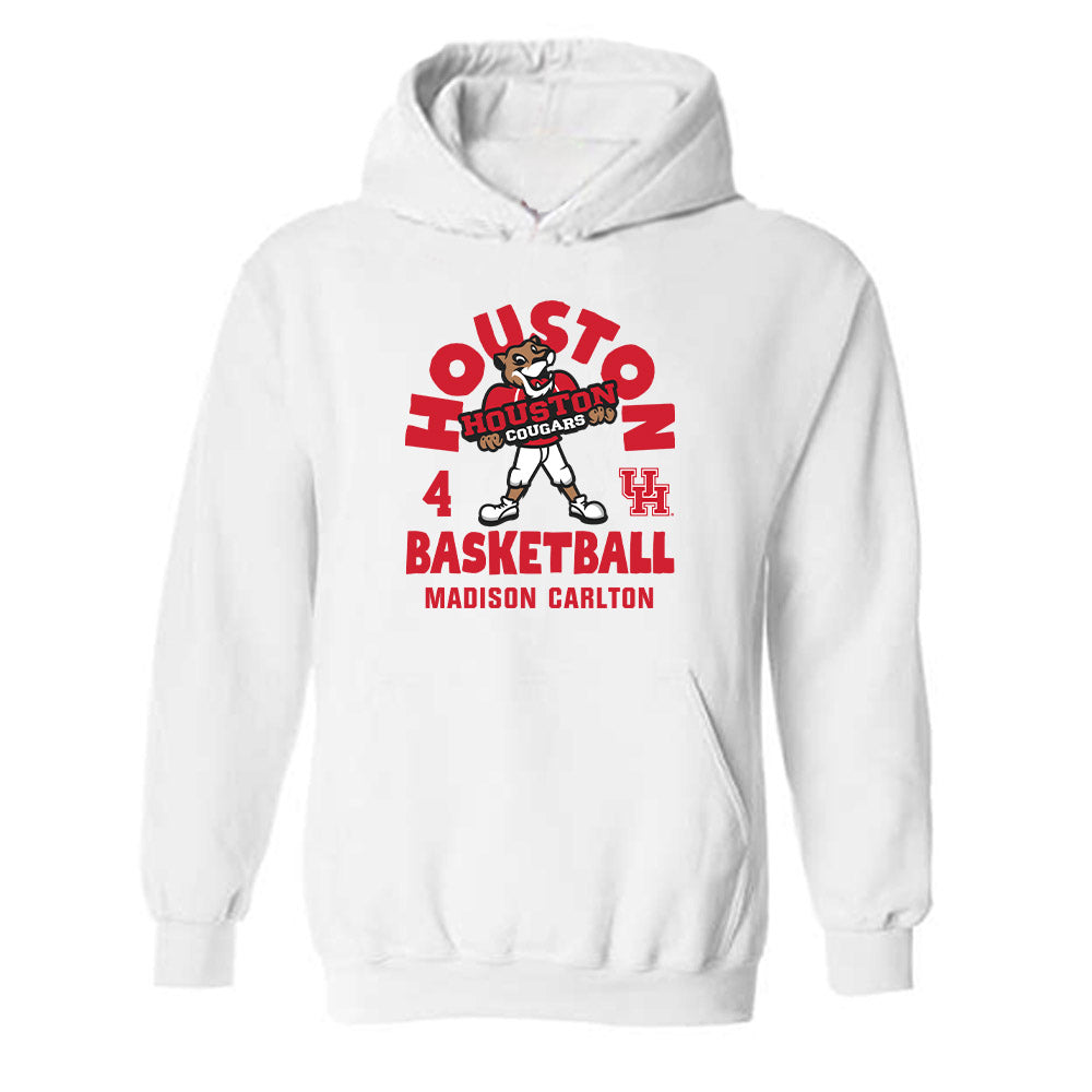 Houston - NCAA Women's Basketball : Madison Carlton - Fashion Shersey Hooded Sweatshirt-0