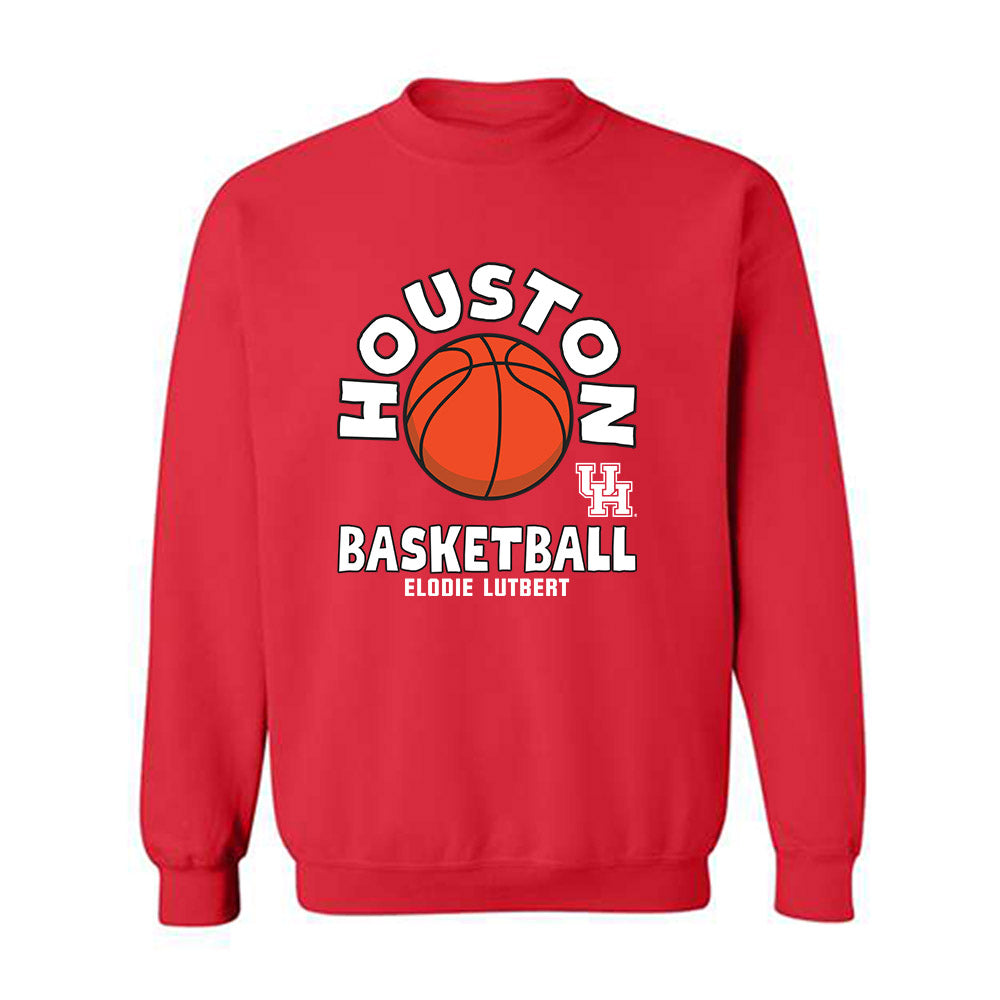 Houston - NCAA Women's Basketball : Elodie Lutbert - Fashion Shersey Crewneck Sweatshirt-0