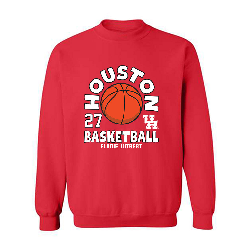 Houston - NCAA Women's Basketball : Elodie Lutbert - Fashion Shersey Crewneck Sweatshirt-0