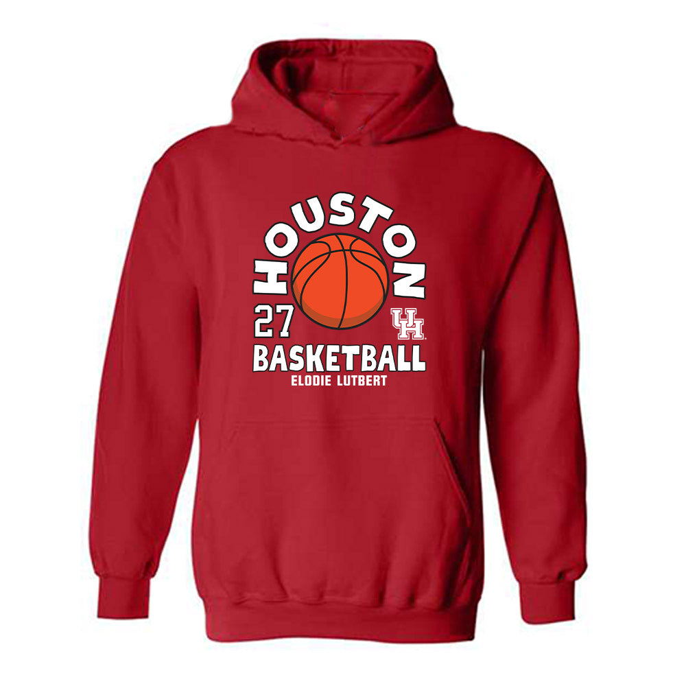 Houston - NCAA Women's Basketball : Elodie Lutbert - Fashion Shersey Hooded Sweatshirt-0
