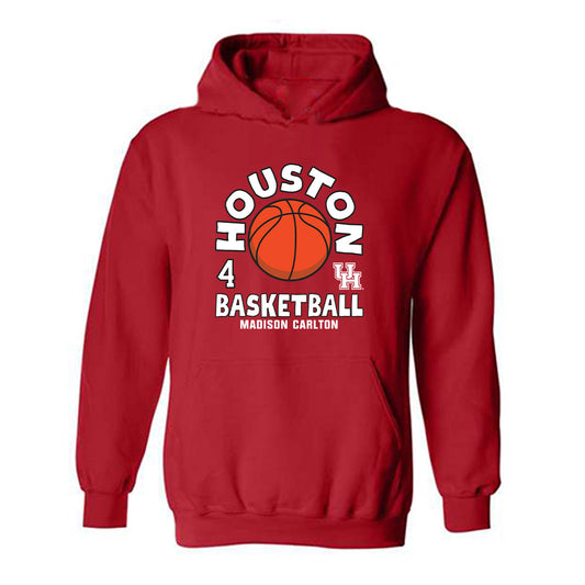 Houston - NCAA Women's Basketball : Madison Carlton - Fashion Shersey Hooded Sweatshirt-0