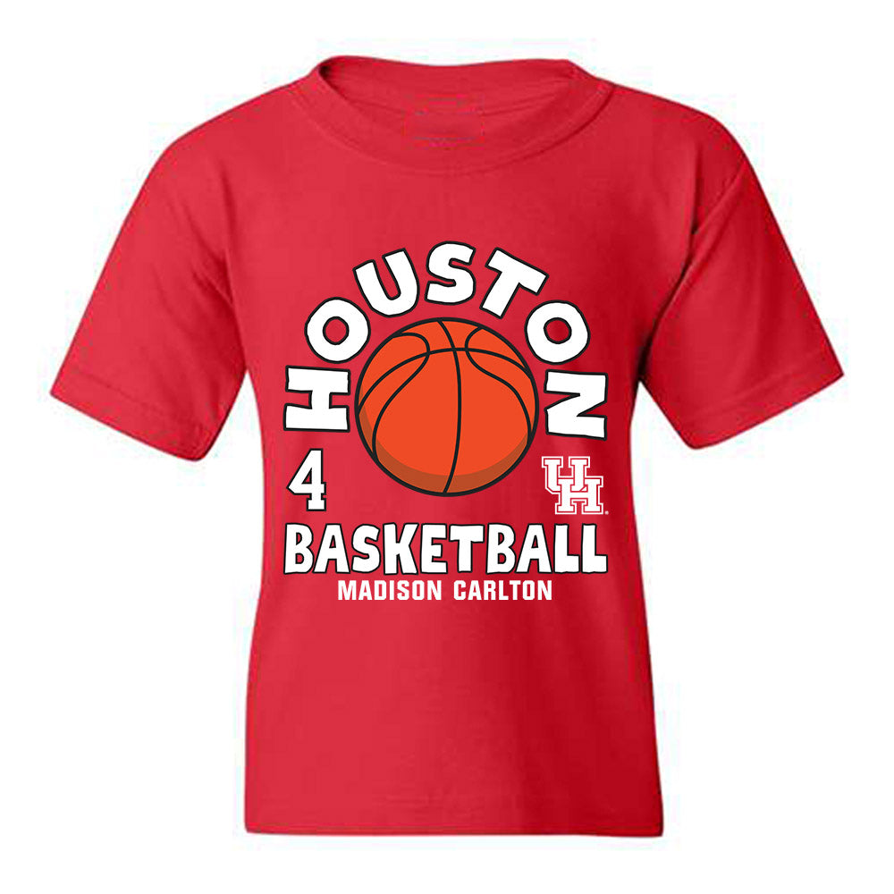 Houston - NCAA Women's Basketball : Madison Carlton - Fashion Shersey Youth T-Shirt-0