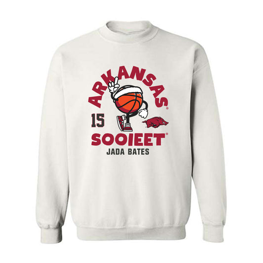 Arkansas - NCAA Women's Basketball : Jada Bates - Fashion Shersey Crewneck Sweatshirt
