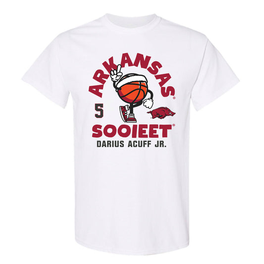 Arkansas - NCAA Men's Basketball : Darius Acuff Jr. - Fashion Shersey T-Shirt-0
