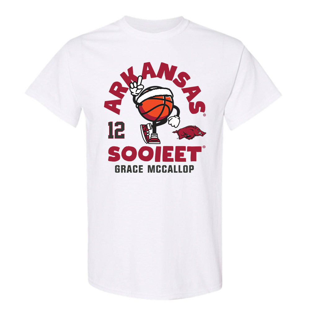 Arkansas - NCAA Women's Basketball : Grace McCallop - Fashion Shersey T-Shirt-0