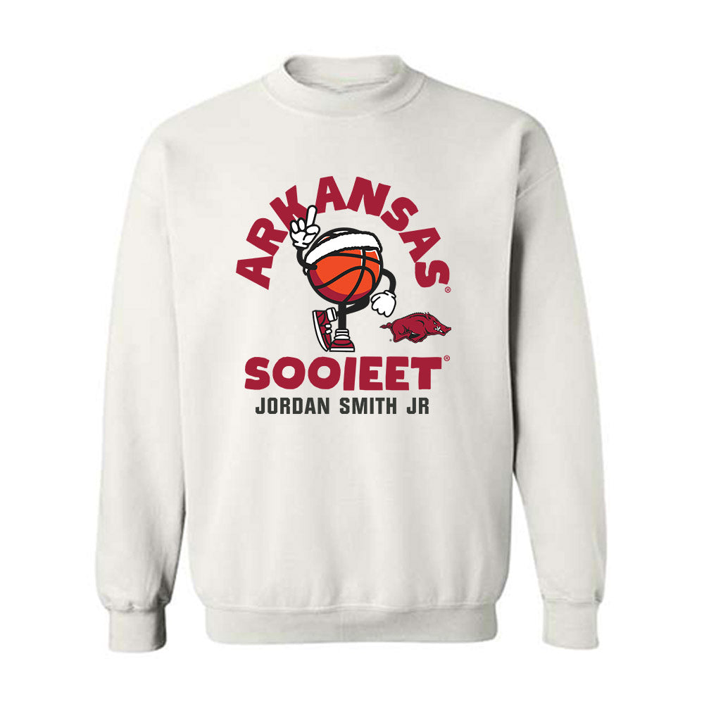 Arkansas - NCAA Men's Basketball : Jordan Smith Jr - Fashion Shersey Crewneck Sweatshirt-0