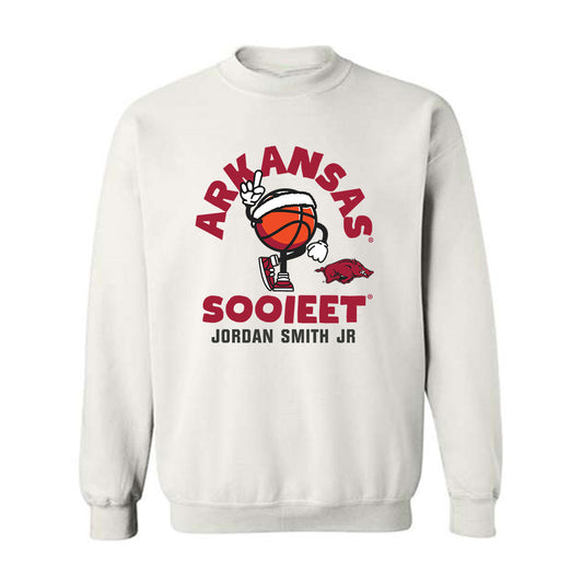 Arkansas - NCAA Men's Basketball : Jordan Smith Jr - Fashion Shersey Crewneck Sweatshirt-0