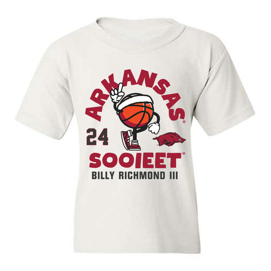 Arkansas - NCAA Men's Basketball : Billy Richmond III - Fashion Shersey Youth T-Shirt-0