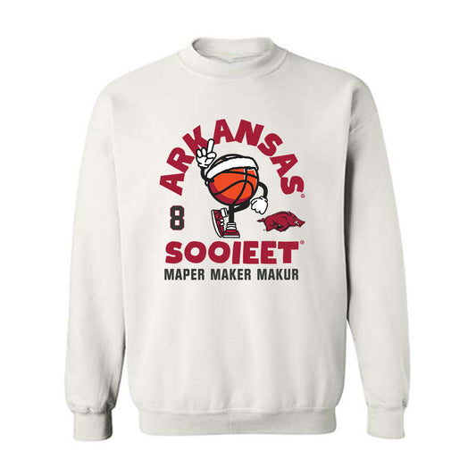 Arkansas - NCAA Men's Basketball : Maper Maker Makur - Fashion Shersey Crewneck Sweatshirt-0