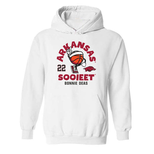 Arkansas - NCAA Women's Basketball : Bonnie Deas - Fashion Shersey Hooded Sweatshirt-0