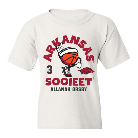 Arkansas - NCAA Women's Basketball : Allanah Orsby - Fashion Shersey Youth T-Shirt-0