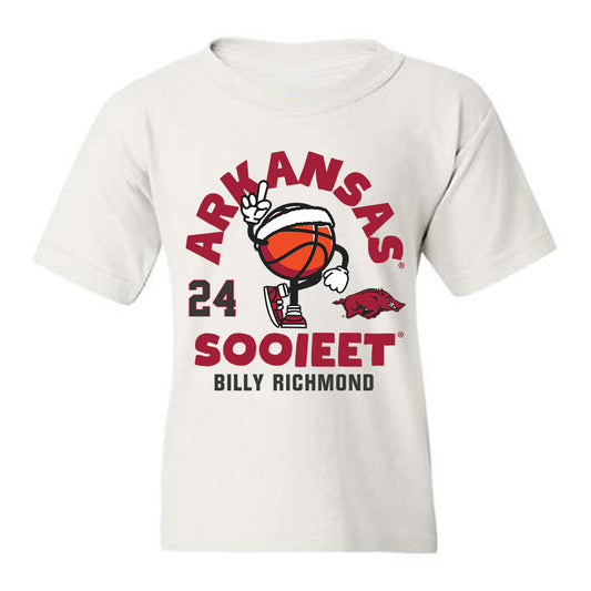 Arkansas - NCAA Men's Basketball : Billy Richmond - Fashion Shersey Youth T-Shirt-0