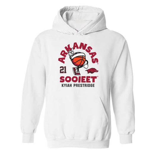 Arkansas - NCAA Women's Basketball : Kyiah Prestridge - Fashion Shersey Hooded Sweatshirt-0
