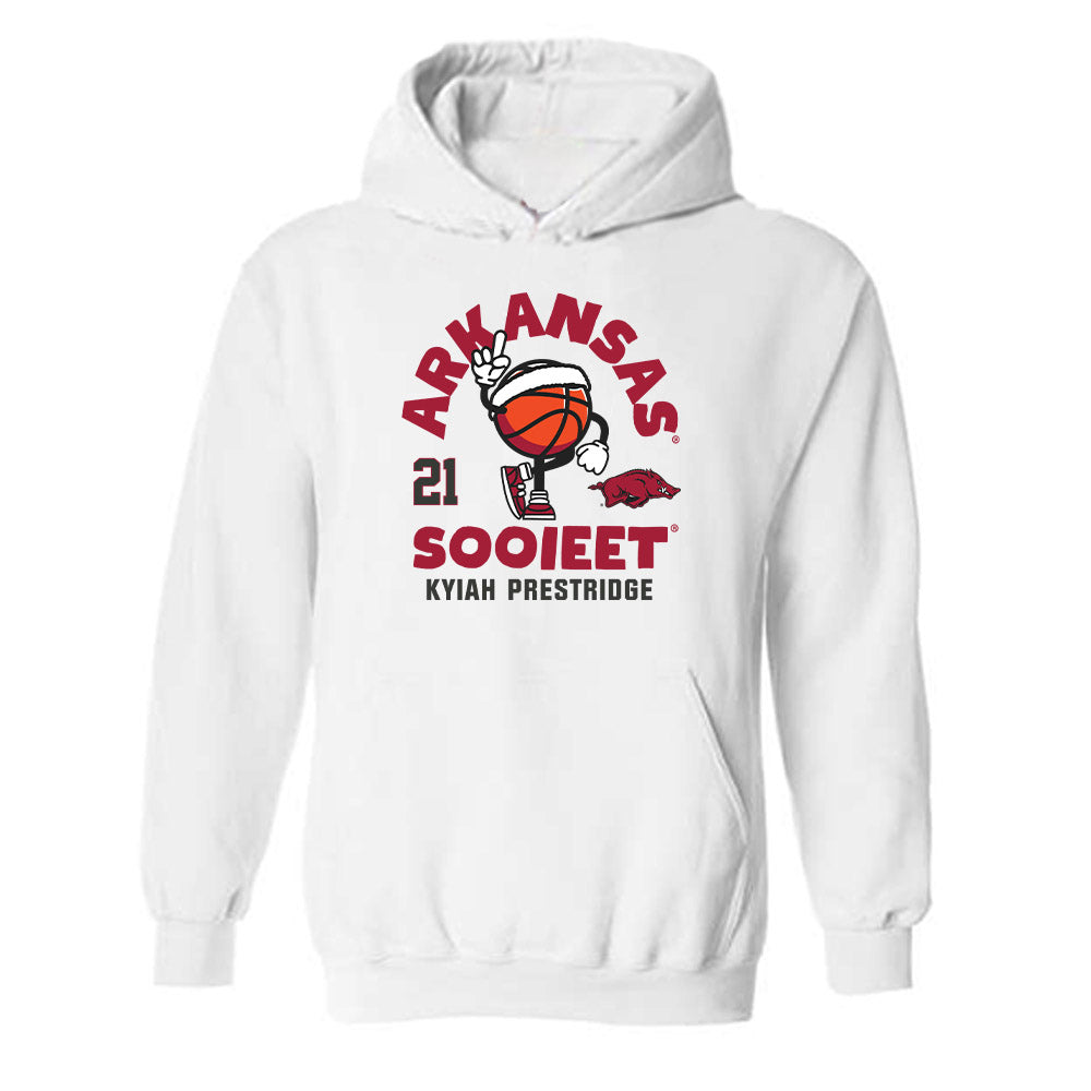 Arkansas - NCAA Women's Basketball : Kyiah Prestridge - Fashion Shersey Hooded Sweatshirt-0