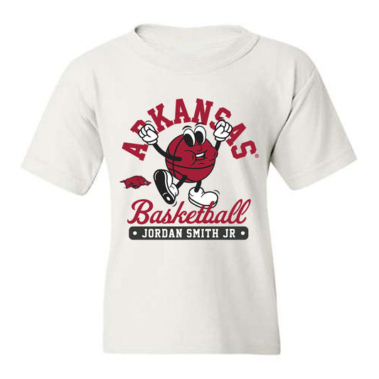 Arkansas - NCAA Men's Basketball : Jordan Smith Jr - Fashion Shersey Youth T-Shirt-0