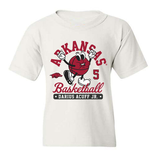 Arkansas - NCAA Men's Basketball : Darius Acuff Jr. - Fashion Shersey Youth T-Shirt-0
