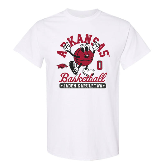 Arkansas - NCAA Men's Basketball : Jaden Karuletwa - Fashion Shersey T-Shirt-0