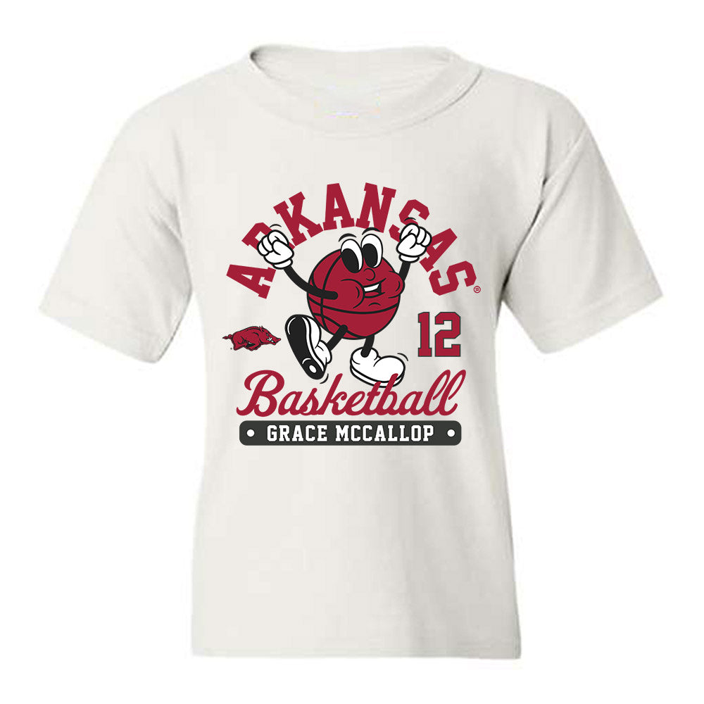Arkansas - NCAA Women's Basketball : Grace McCallop - Fashion Shersey Youth T-Shirt-0