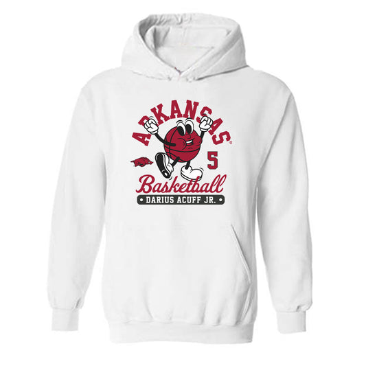Arkansas - NCAA Men's Basketball : Darius Acuff Jr. - Fashion Shersey Hooded Sweatshirt-0