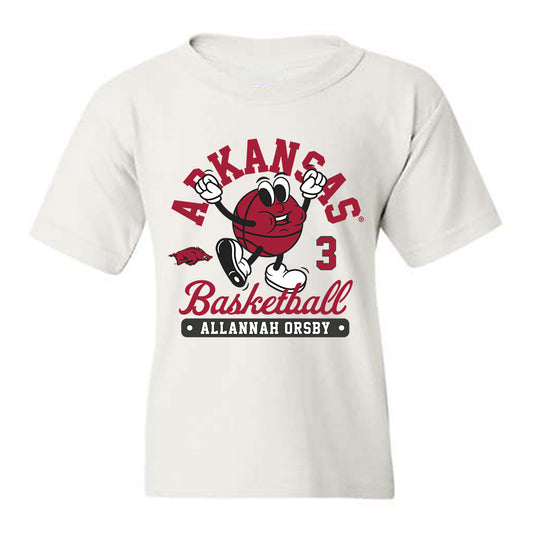 Arkansas - NCAA Women's Basketball : Allannah Orsby - Fashion Shersey Youth T-Shirt-0