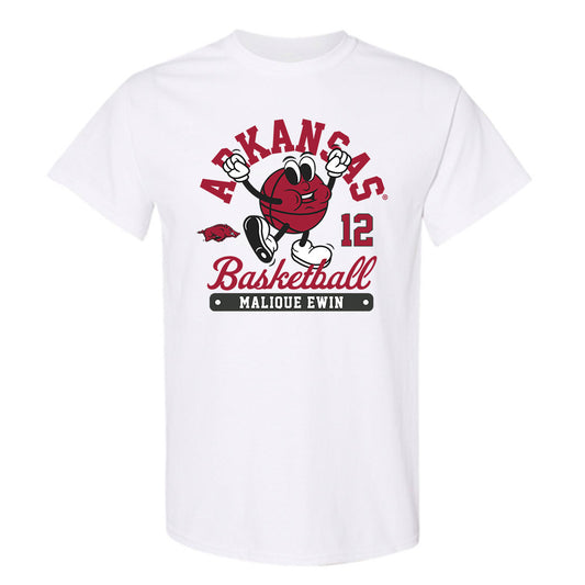 Arkansas - NCAA Men's Basketball : Malique Ewin - Fashion Shersey T-Shirt-0