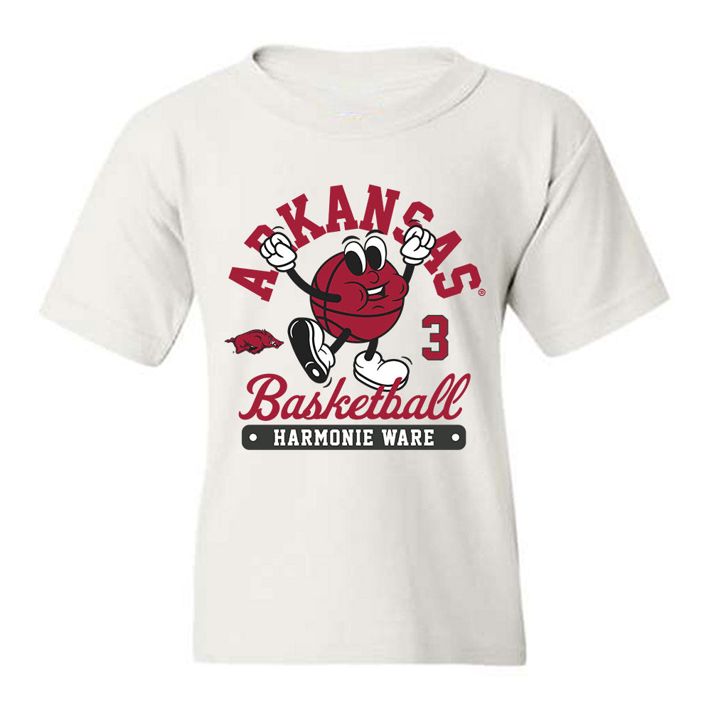 Arkansas - NCAA Women's Basketball : Harmonie Ware - Fashion Shersey Youth T-Shirt-0
