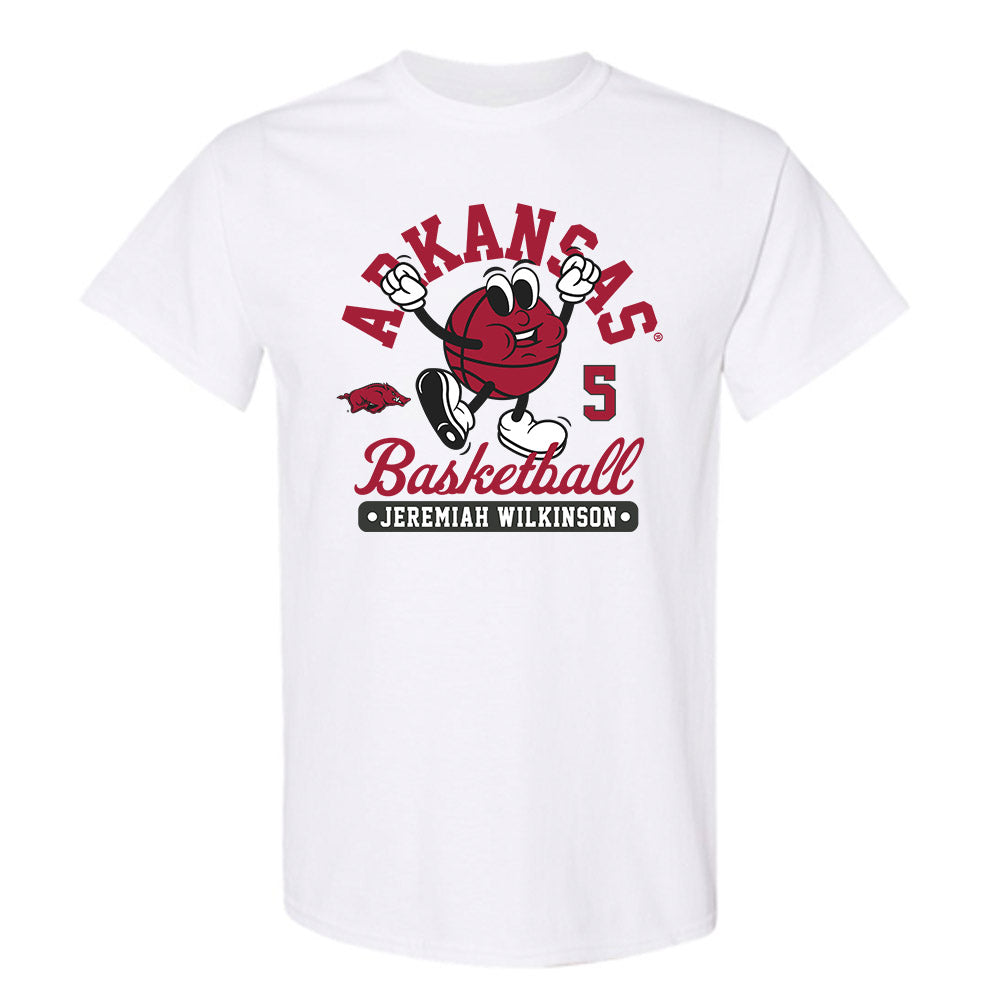 Arkansas - NCAA Men's Basketball : Jeremiah Wilkinson - Fashion Shersey T-Shirt-0