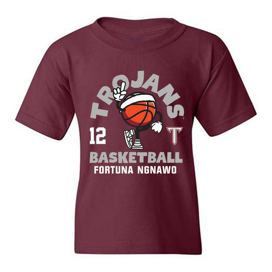 Troy - NCAA Women's Basketball : Fortuna Ngnawo - Fashion Shersey Youth T-Shirt-0