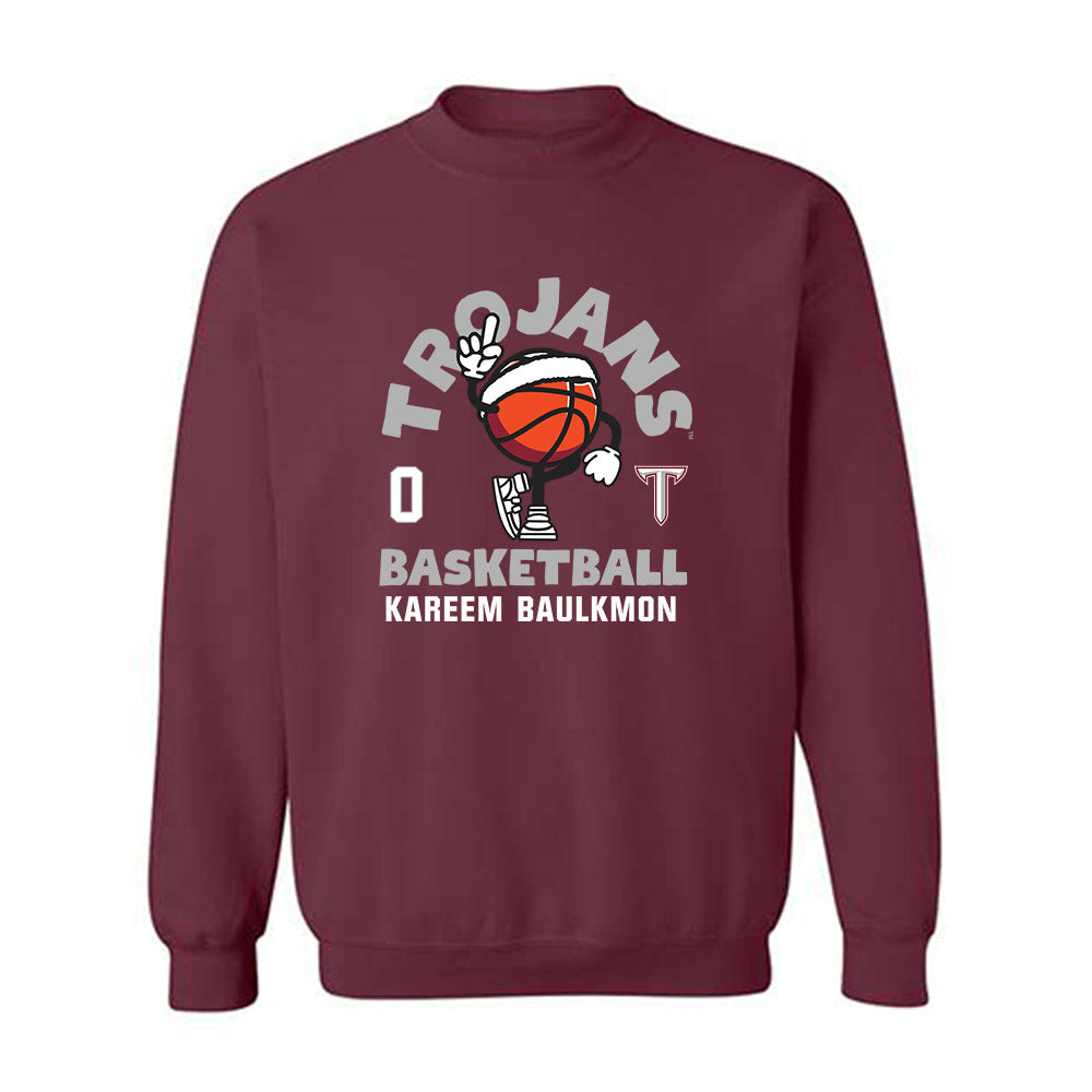 Troy - NCAA Women's Basketball : Kareem Baulkmon - Fashion Shersey Crewneck Sweatshirt-0