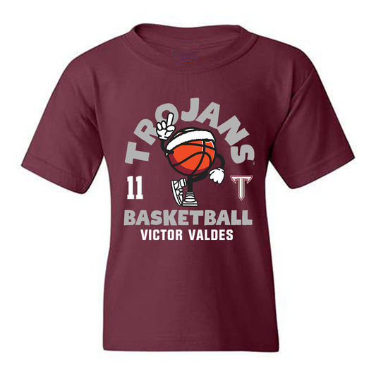 Troy - NCAA Men's Basketball : Victor Valdes - Fashion Shersey Youth T-Shirt-0