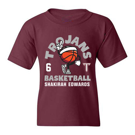 Troy - NCAA Women's Basketball : Shakirah Edwards - Fashion Shersey Youth T-Shirt-0