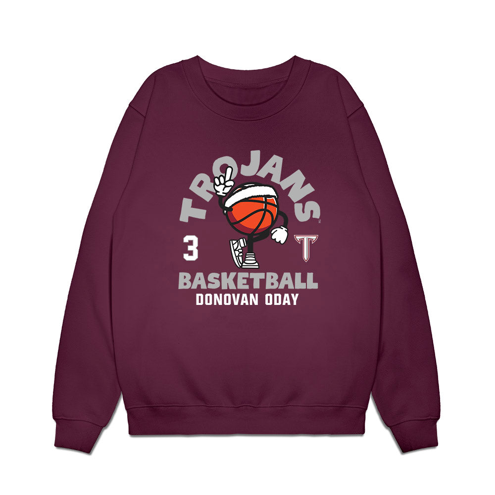 Troy - NCAA Men's Basketball : Donovan Oday - Fashion Shersey Crewneck Sweatshirt-0