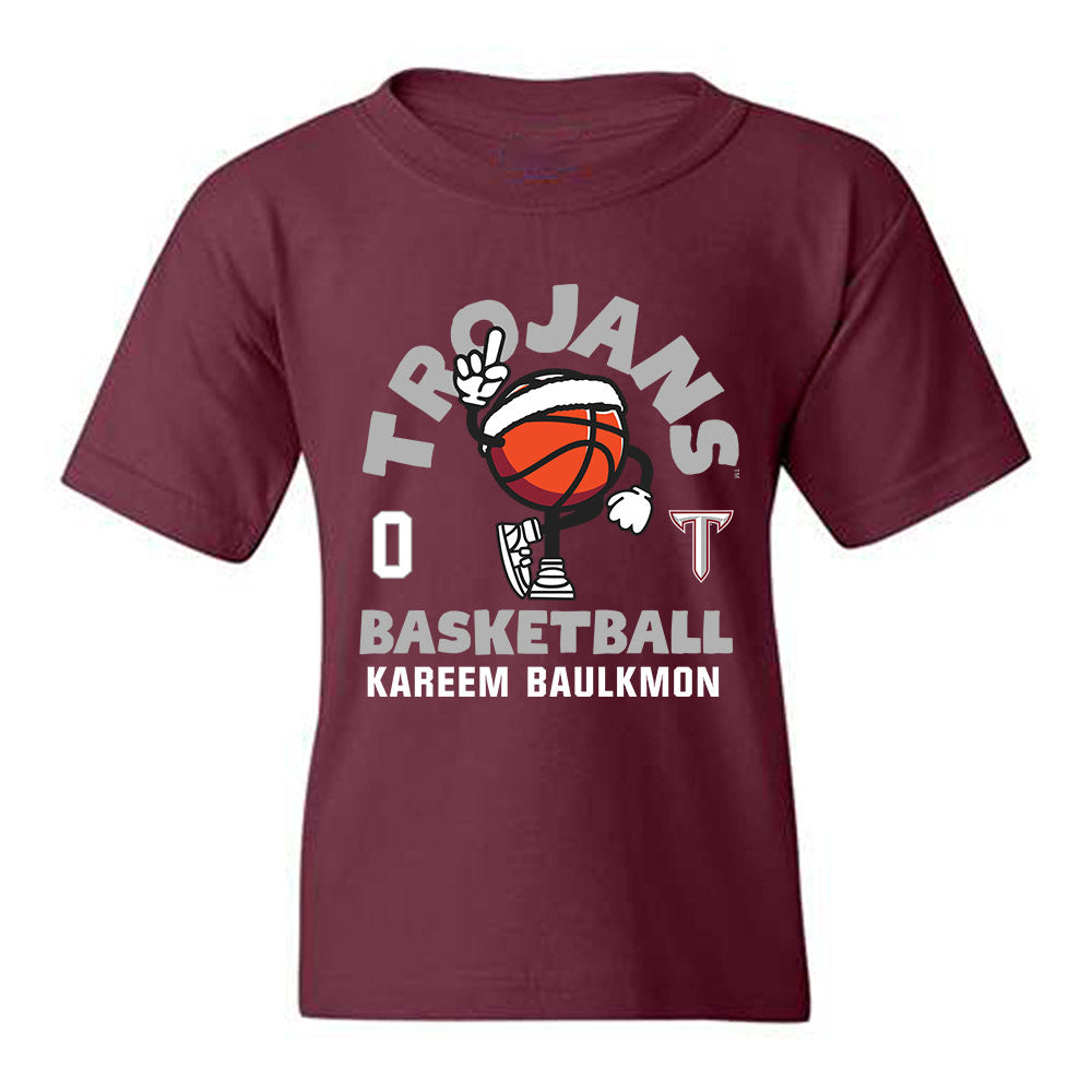 Troy - NCAA Women's Basketball : Kareem Baulkmon - Fashion Shersey Youth T-Shirt-0