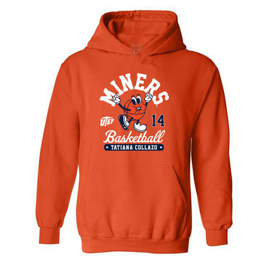 UTEP - NCAA Women's Basketball : Tatiana Collazo - Fashion Shersey Hooded Sweatshirt-0