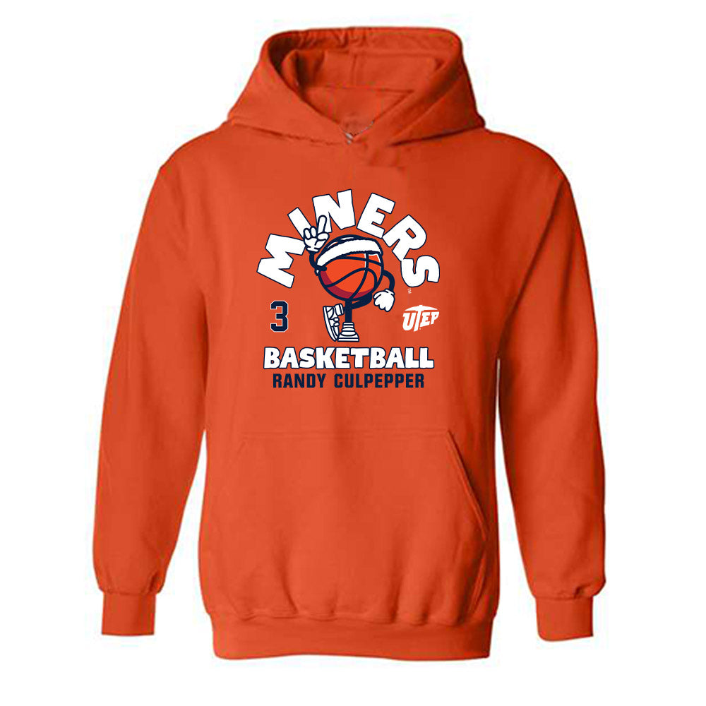 UTEP - Men's Basketball Legends : Randy Culpepper - Fashion Shersey Hooded Sweatshirt-0