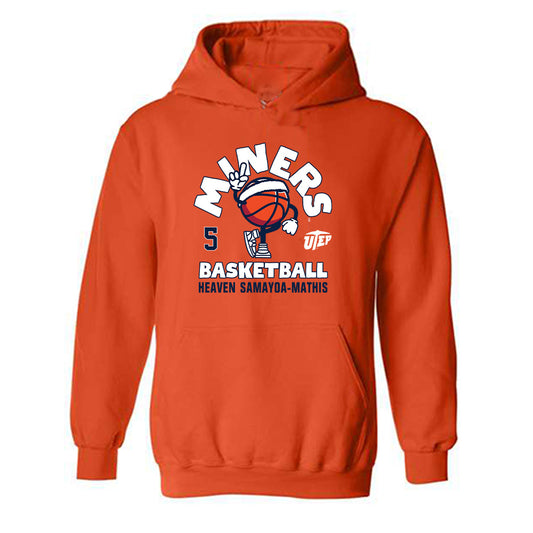 UTEP - NCAA Women's Basketball : Heaven Samayoa-Mathis - Fashion Shersey Hooded Sweatshirt-0