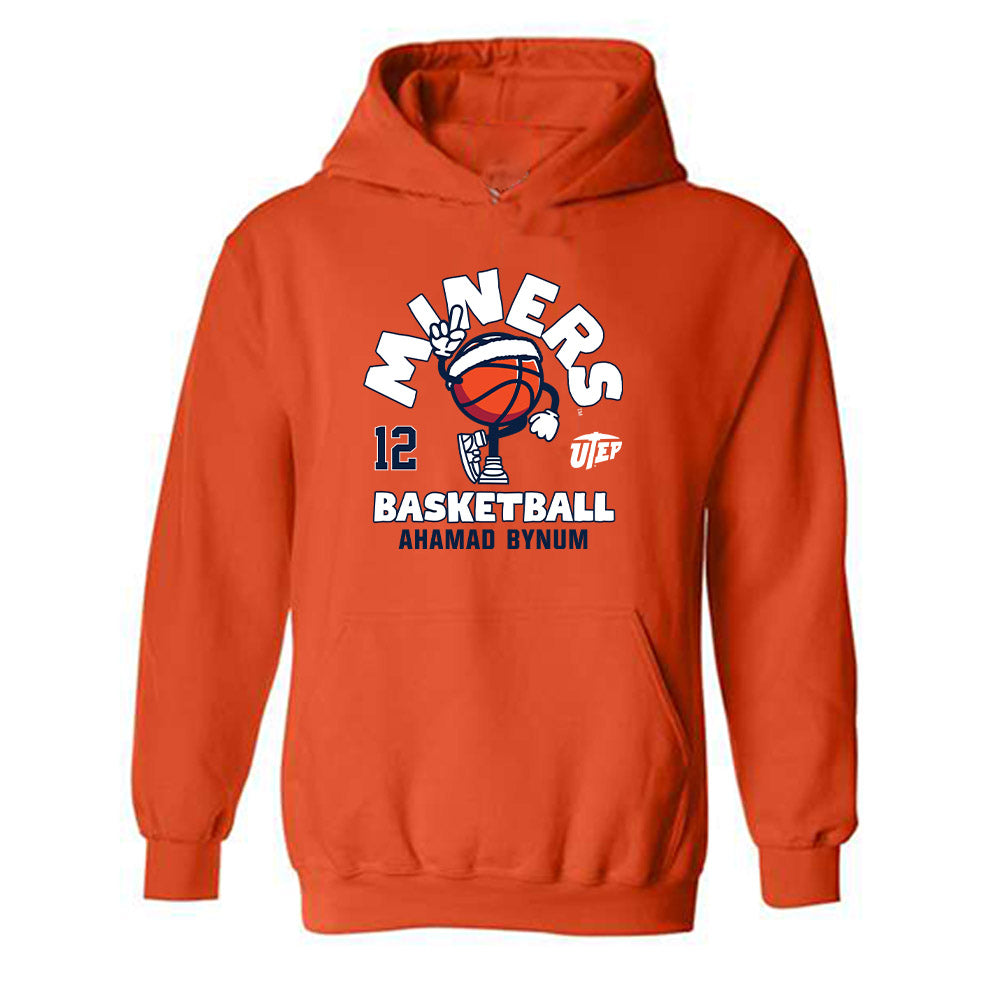 UTEP - NCAA Men's Basketball : Ahamad Bynum - Fashion Shersey Hooded Sweatshirt-0