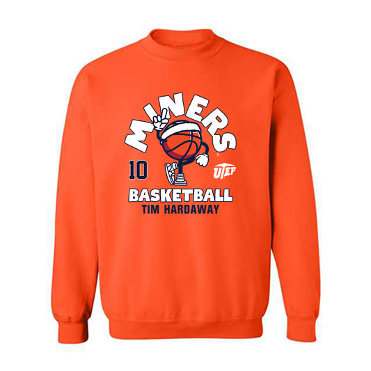 UTEP - Men's Basketball Legends : Tim Hardaway - Fashion Shersey Crewneck Sweatshirt-0