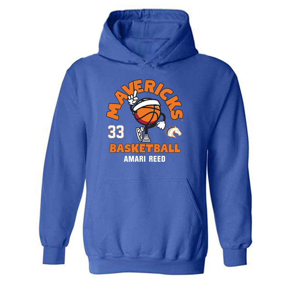 Texas Arlington - NCAA Men's Basketball : Amari Reed - Fashion Shersey Hooded Sweatshirt-0
