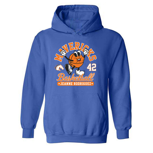 Texas Arlington - NCAA Women's Basketball : Jeanne Rodriguez - Fashion Shersey Hooded Sweatshirt-0