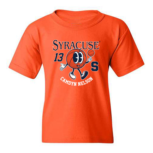 Syracuse - NCAA Women's Basketball : Camdyn Nelson - Fashion Shersey Youth T-Shirt-0