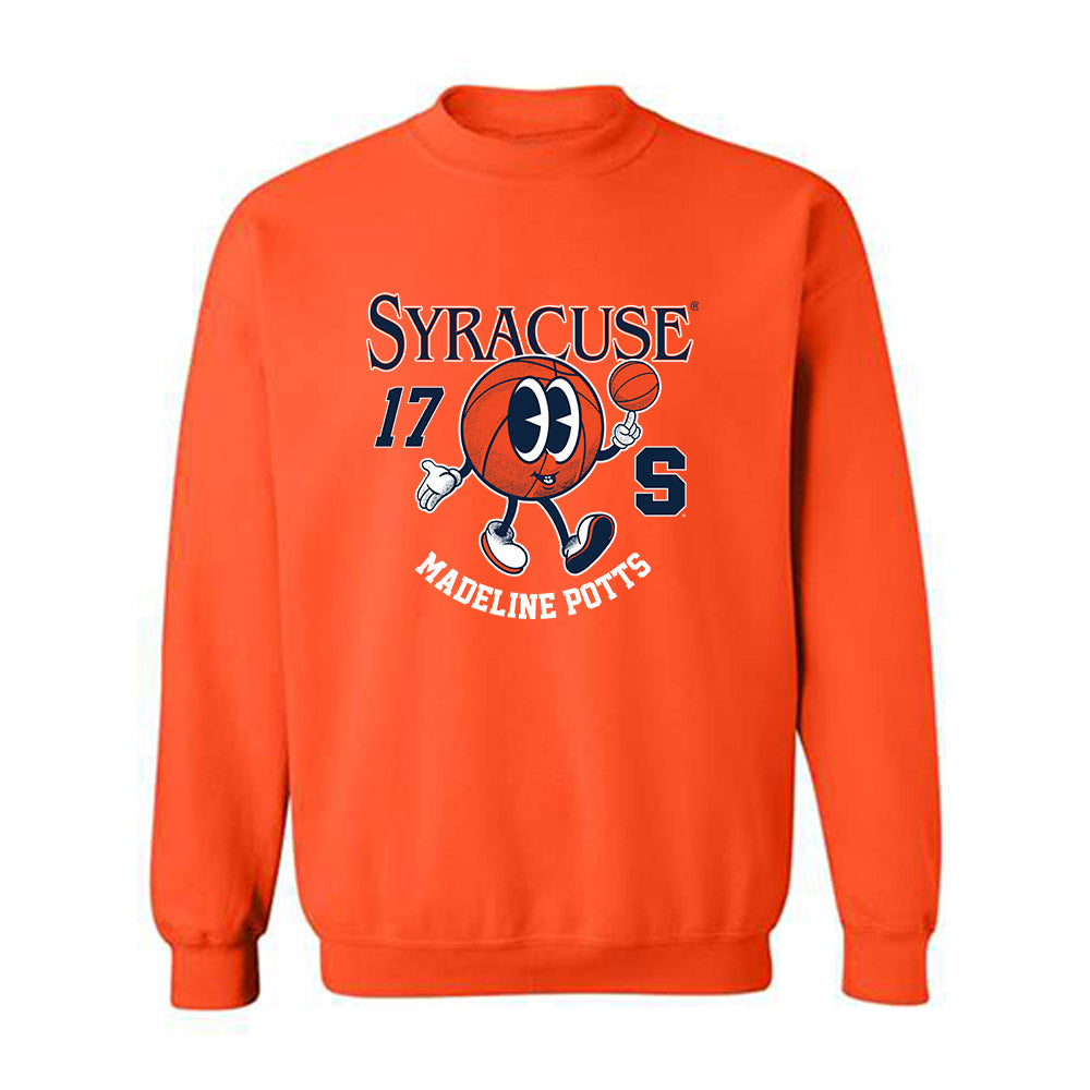 Syracuse - NCAA Women's Basketball : Madeline Potts - Fashion Shersey Crewneck Sweatshirt-0