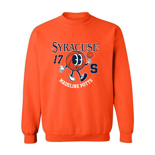Syracuse - NCAA Women's Basketball : Madeline Potts - Fashion Shersey Crewneck Sweatshirt-0