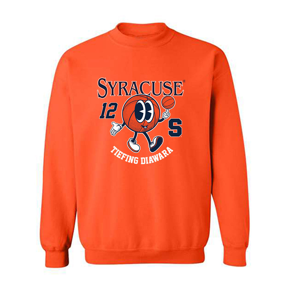 Syracuse - NCAA Men's Basketball : Tiefing Diawara - Fashion Shersey Crewneck Sweatshirt-0