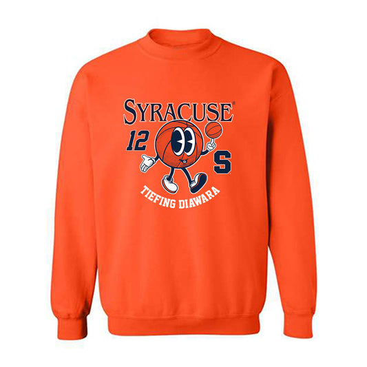 Syracuse - NCAA Men's Basketball : Tiefing Diawara - Fashion Shersey Crewneck Sweatshirt-0